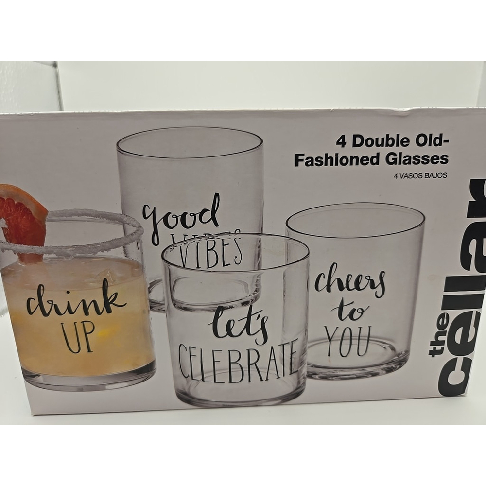 The Cellar Recipe Double‎ Old-Fashioned Glasses New in Box - Picture 4 of 4